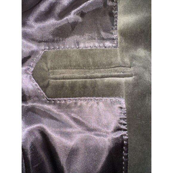 J. Crew Schoolboy Sage Velvet Single Breasted 2 Button Blazer,Jacket size 2 - Picture 12 of 15